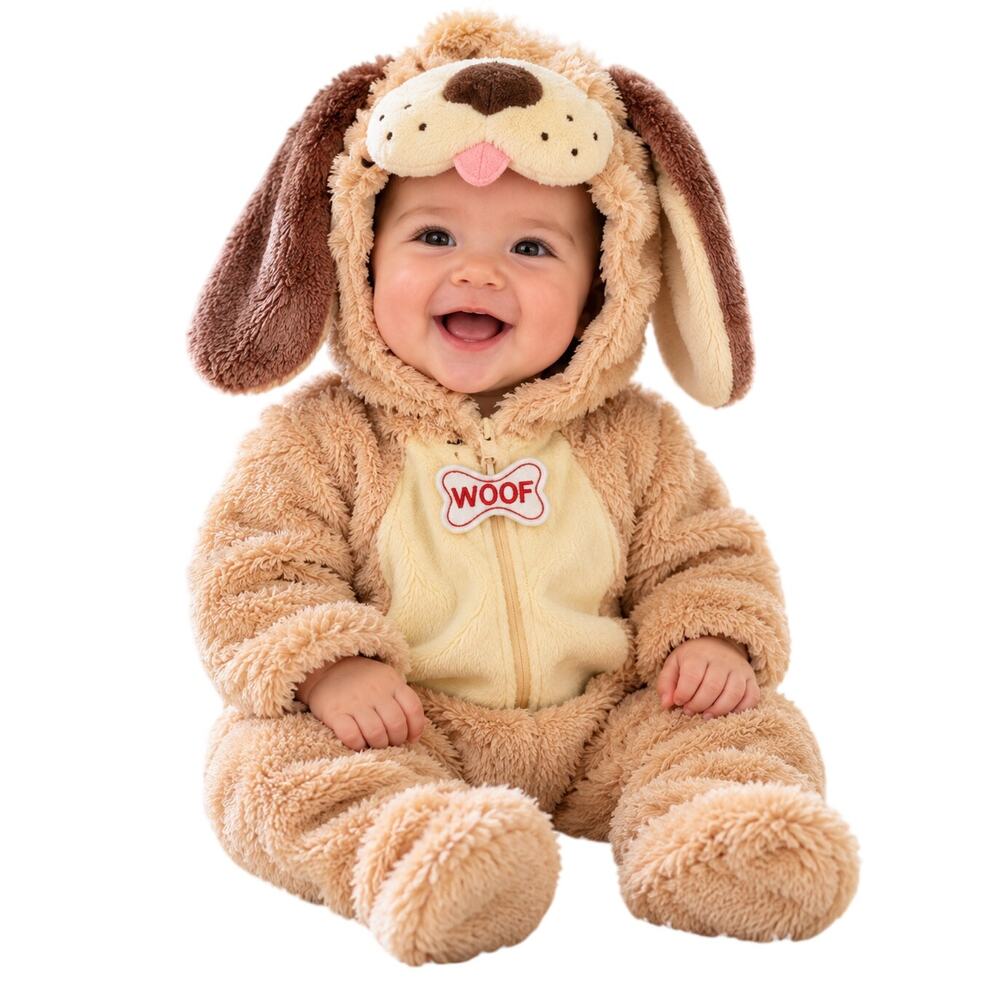 Humane Society Baby Puppy Dog Costume 3-6 Months Plush Halloween NWT